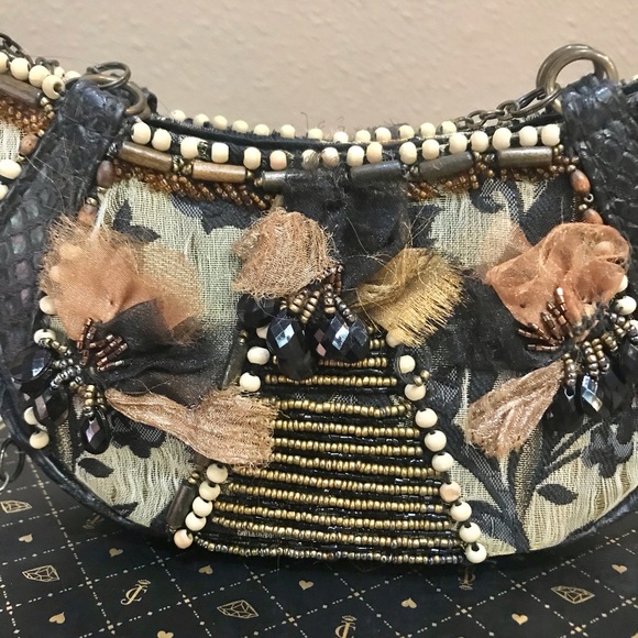 Mary Frances one of a kind embellished mini bag - Picture 2 of 7